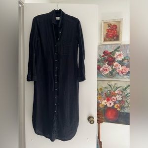 Black gauze Xirena maxi dress